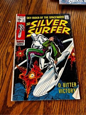 Vintage Marvel The Silver Surfer Comic 60s GC. December issue 11